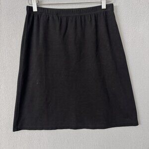 Patagonia Women's Small Black Wrap Skirt Organic Cotton Knee Length